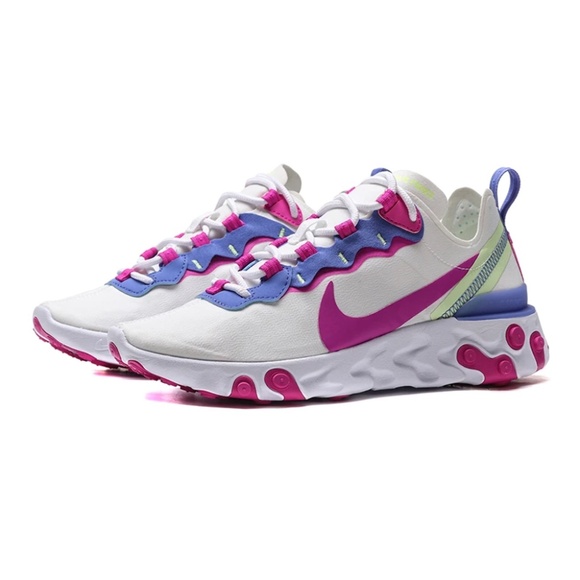 NEW Nike React Element 55 Runners Multi Sz - Picture 4 of 6